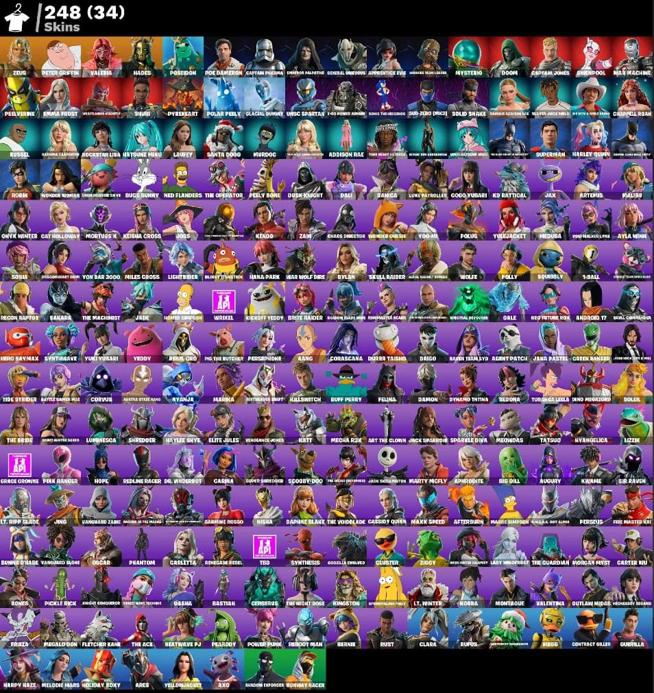 248 SKINS FULL ACCESS | 37 SHOP SKINS + PETER GRIFFIN + STACKED COLLAB LOCKER